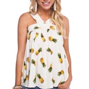 Buddy Love Pineapple Tank Medium